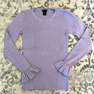 Ann Taylor Factory Lavender Ribbed Sweater - Size S!